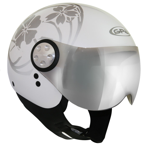 Casque Fashion GPA Flower Blanc