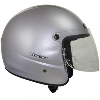 Casque Jet GPA Human gris mtal
