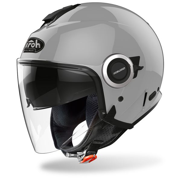 Casque Jet Airoh Helios Concrete Grey Gloss