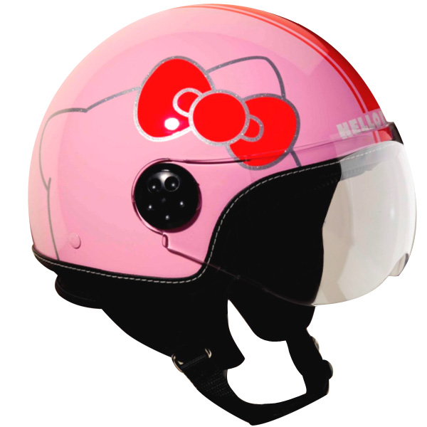 Casque Jet Hello Kitty Crystal - Rose