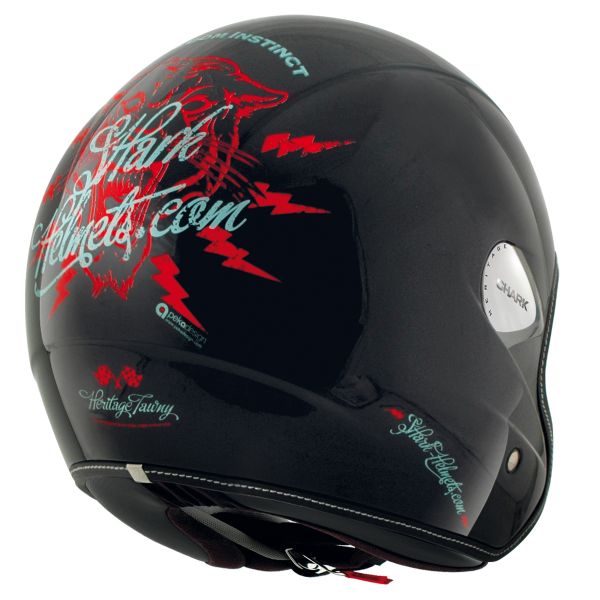 Casque Jet Shark Heritage Tawny KOB Casque Jet Shark Heritage Tawny KOB