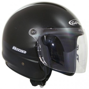 Casque Jet GPA Human noir métal Casque Jet GPA Human noir métal