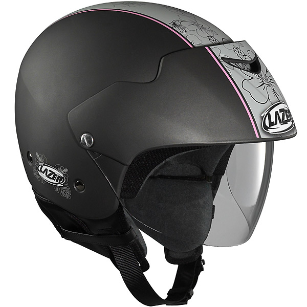 Casque Jet Lazer Be-Bop Kalua gris rose