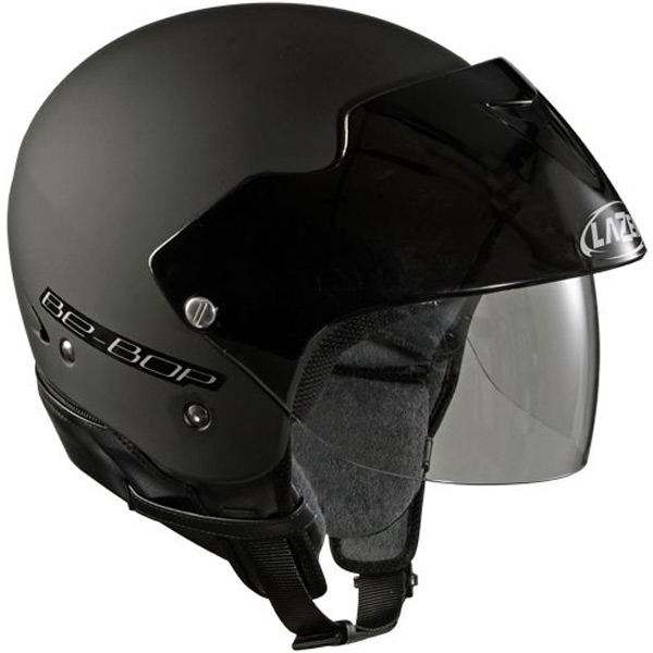 Casque Jet Lazer Be-Bop Solid Plus Noir Mat