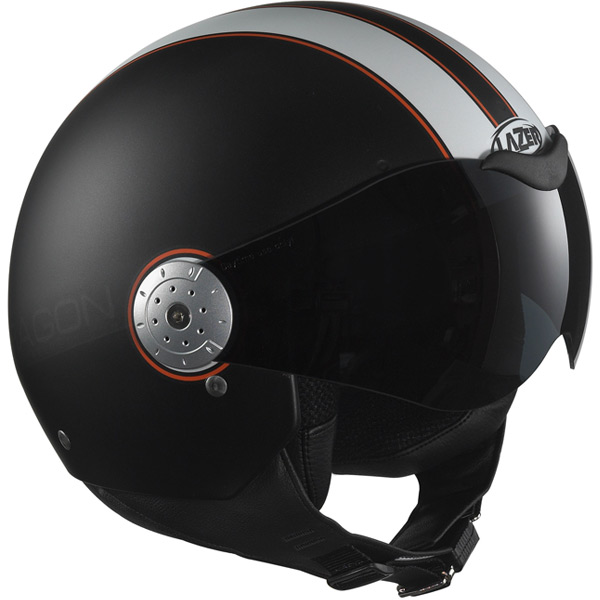 Casque Jet Lazer Rider Dragon US noir blanc