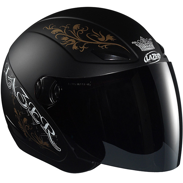 Casque Jet Lazer Tempo Arabesque Noir Mat