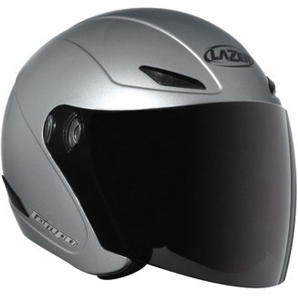Casque Jet Lazer Tempo GL argent mat