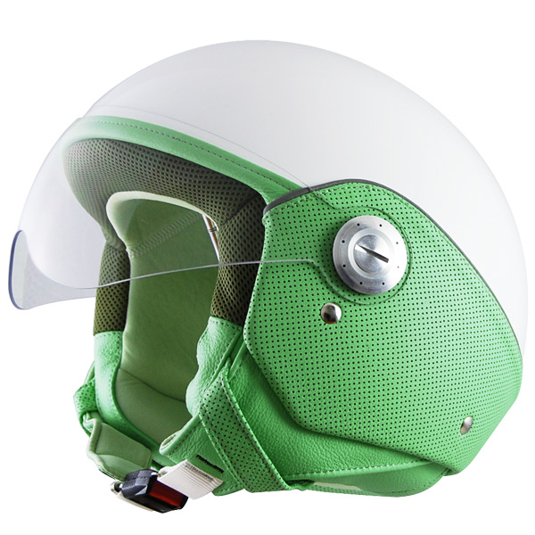 Casque Jet Lazer Rider Fashion Vert