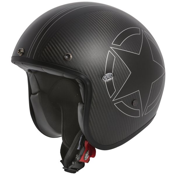 Casque Jet Premier Le Petit Star Carbon BM Casque Jet Premier Le Petit Star Carbon BM