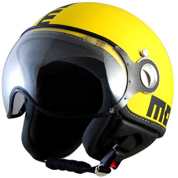 Casque Jet Momo Design Fighter Jaune mat