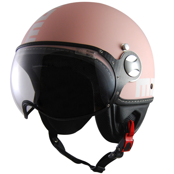 Casque Jet Momo Design Fighter Rose mat