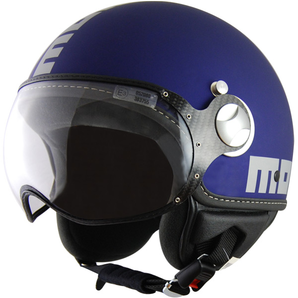 Casque Jet Momo Design Fighter Bleu mat