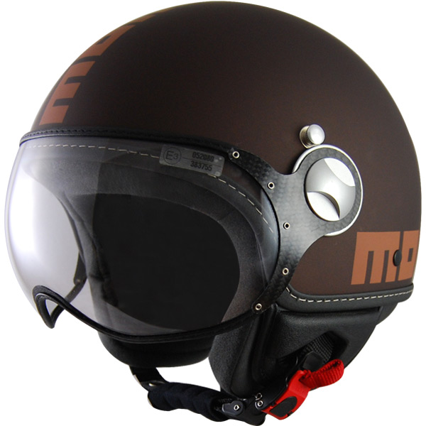 Casque Jet Momo Design Fighter Tabac Mat