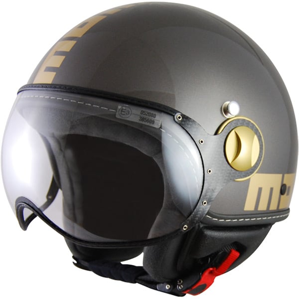 Casque Jet Momo Design Fighter Titane Or 054