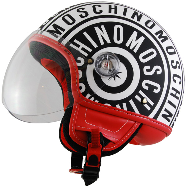 Casque Fashion Moschino Logo Blanc Mat