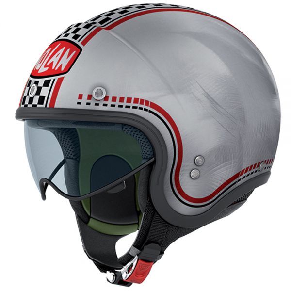 Casque Jet Nolan N21 Lario Scratched Chrome 4