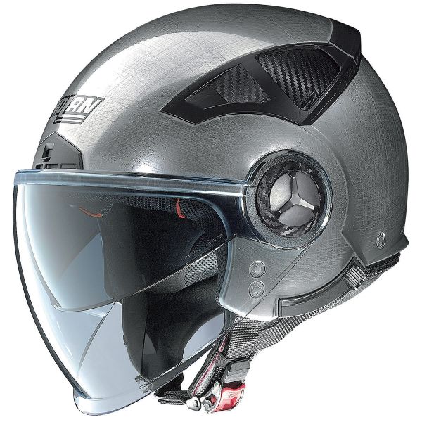 Casque Jet Nolan N33 Evo Classic Scratched Chrome 6