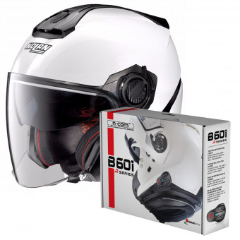 Casque Jet Nolan N40 5 Special N-Com White 15 + Kit Bluetooth B601R Casque Jet Nolan N40 5 Special N-Com White 15 + Kit Bluetooth B601R