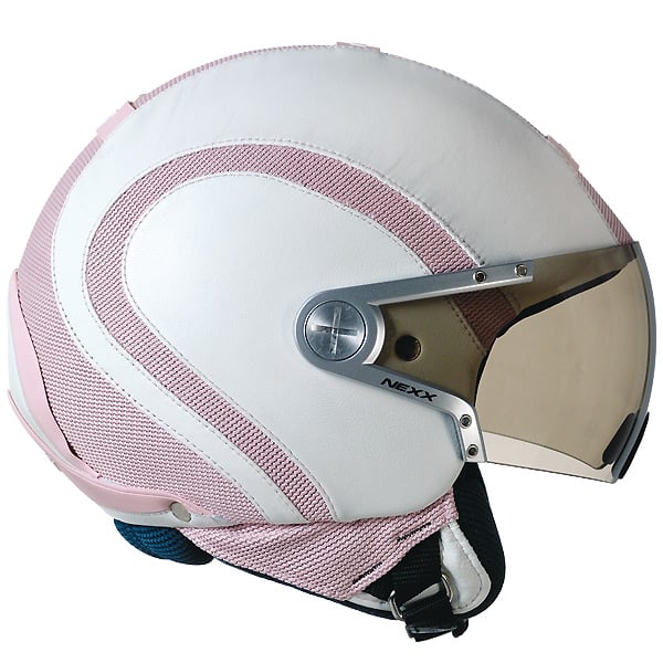 Casque Jet Nexx X60 Runner Blanc Rose