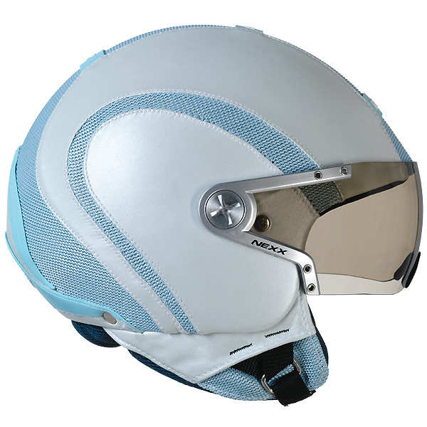 Casque Jet Nexx X60 Runner Blanc Bleu
