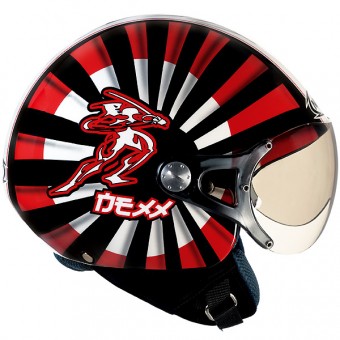 Casque Jet Nexx X60 Samourai Rouge