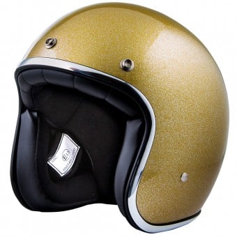Casque Jet Stormer Pearl Glitter Gold Casque Jet Stormer Pearl Glitter Gold