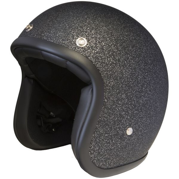 Casque Jet Stormer Pearl Glitter Matt Black Casque Jet Stormer Pearl Glitter Matt Black