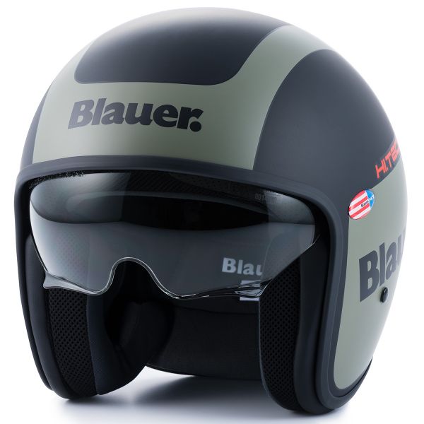 Casque Jet Blauer Pilot 1.1 Graphic G Black Matt Green Military Casque Jet Blauer Pilot 1.1 Graphic G Black Matt Green Military