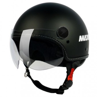 Casque Jet MAX Pmax Noir Mat Casque Jet MAX Pmax Noir Mat