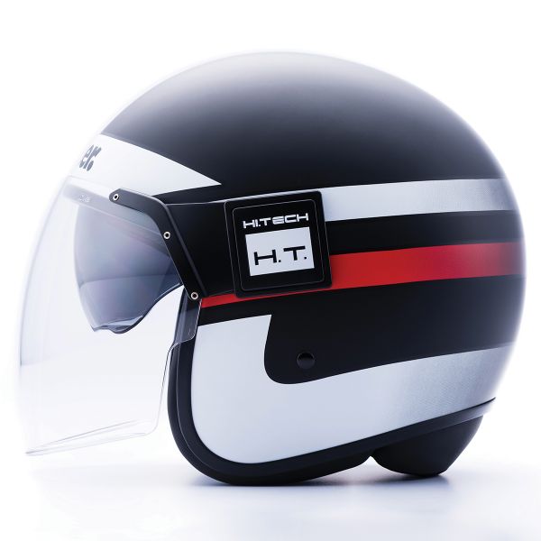 Casque Jet Blauer Pod Noir Blanc Rouge Mat