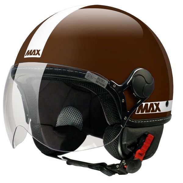 Casque Jet MAX Power Marron