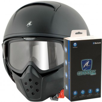 Casque Moto Equipé Bluetoothintercom Livré Avec Le Kit Monté