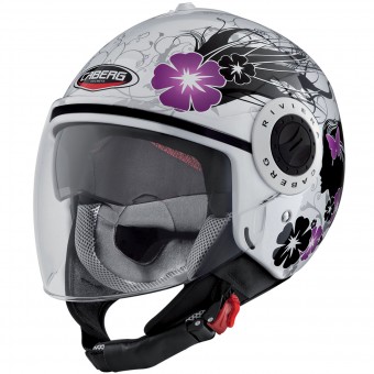 Casque Jet Caberg Riviera V3 Diva White Silver Casque Jet Caberg Riviera V3 Diva White Silver
