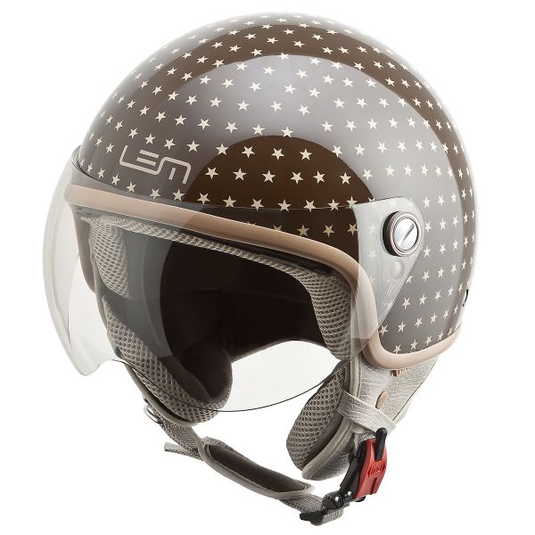Casque Jet LEM Roger Dusty Brown