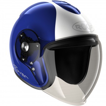 Casque Jet Roof Rover Legend Bleu Blanc