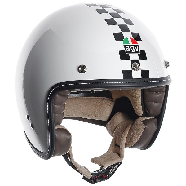 Casque Jet AGV RP60 Checker Flag
