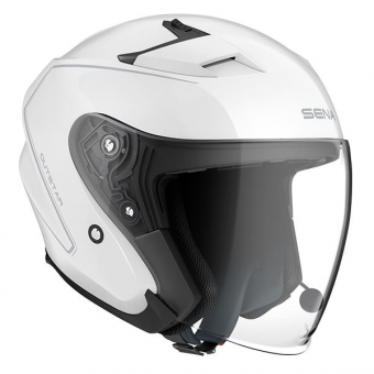 Casque Jet Sena Outstar Bluetooth Blanc Casque Jet Sena Outstar Bluetooth Blanc