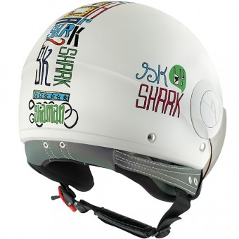 Casque jet Shark - Dos