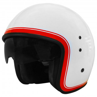 Casque Jet Up Smart Border White Casque Jet Up Smart Border White