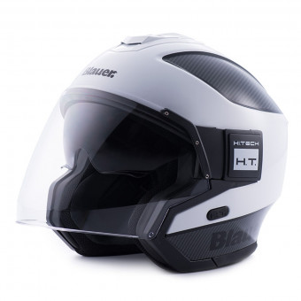 Casque Jet Blauer Solo White Carbon Black