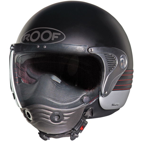 Casque Jet Roof Sphair Noir Mat