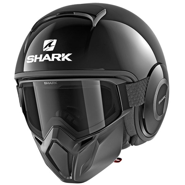 Casque Jet Shark Street Drak Blank BLK