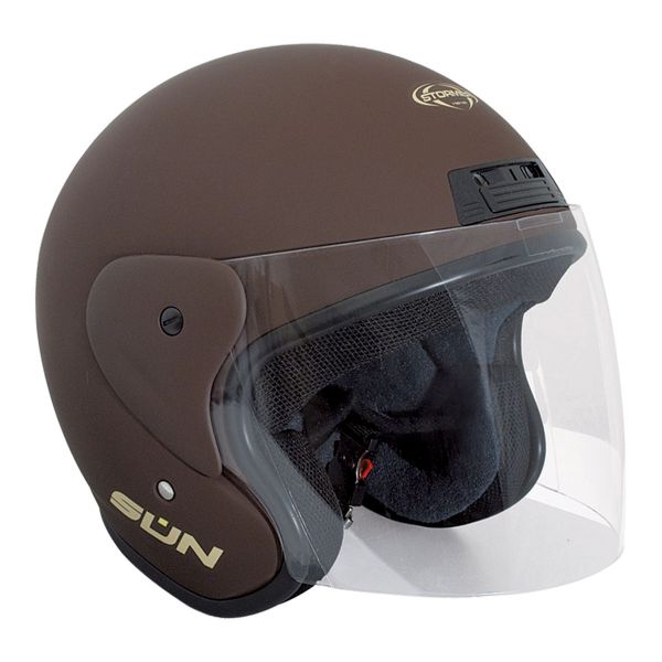 Casque Jet Stormer Sun Chocolat