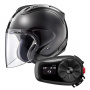 Casque Jet Arai SZ-R Vas Diamond Black + Kit Bluetooth Sena 5S Solo