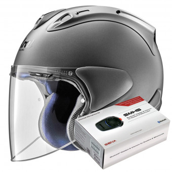Casque Moto Equipé Bluetoothintercom Livré Avec Le Kit Monté