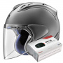 Casque Jet Arai SZ-R Vas Gun Metal Mat + Kit Bluetooth Sena SMH5