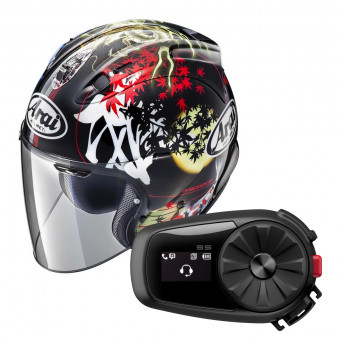 Casque Jet Arai SZ-R Vas Oriental 2 + Kit Bluetooth Sena 5S Solo Casque Jet Arai SZ-R Vas Oriental 2 + Kit Bluetooth Sena 5S Solo