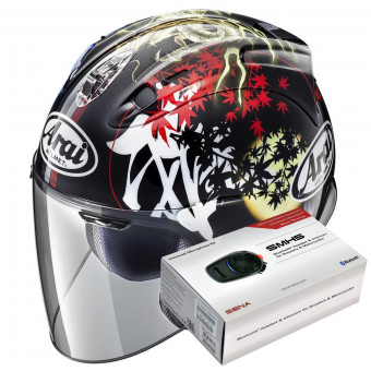 Casque Jet Arai SZ-R Vas Oriental 2 + Kit Bluetooth Sena SMH5 Casque Jet Arai SZ-R Vas Oriental 2 + Kit Bluetooth Sena SMH5
