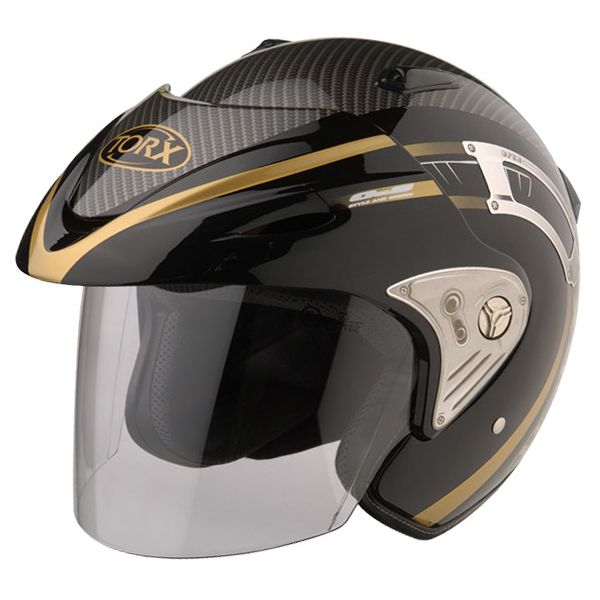 Casque Jet Torx Morris Carbone noir