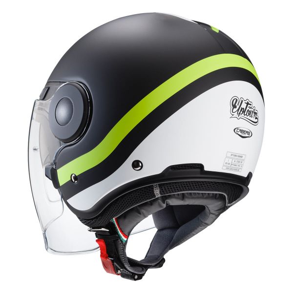 Caberg Uptown Chrono Matt Black White Yellow Fluo